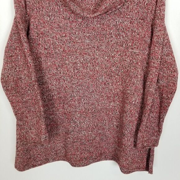 J.Jilll Pure Jill Women Plus Cowl Neck Sweater Pullover Size 1X Cotton Wool Red - Picture 3 of 6